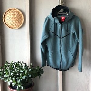 Nike®️ Double Zip Teal Hoodie